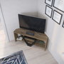Hanah Home Soporte de TV Karin - Nogal y Negro